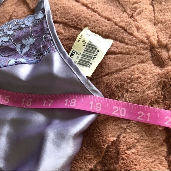 Vintage Inner Most purple satin & lace nightgown in size M - Picture 10 of 10